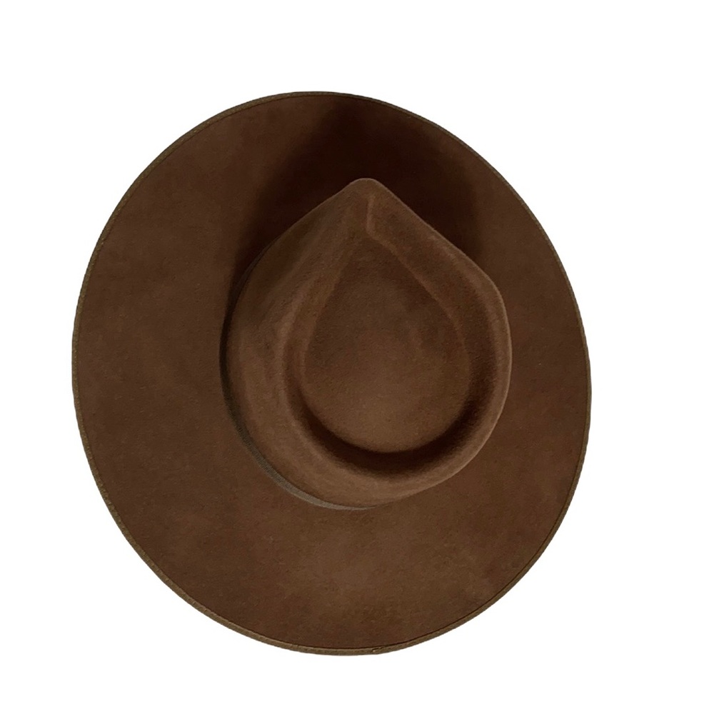 Lack Of Color Wide Brim Fedora in Dark Brown - Picture 6 of 8